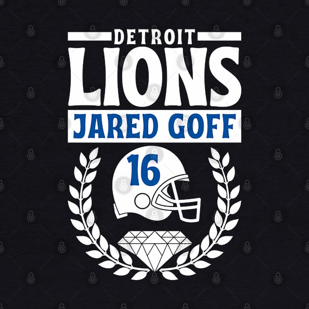 Detroit Lions Jared Goff 16 Helmet American Football by Astronaut.co